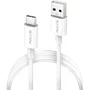 NGS ZYRO-AC Cable USB 2.0 Macho USB A a Tipo C, 15W, 480Mbps, 1m, Blanco